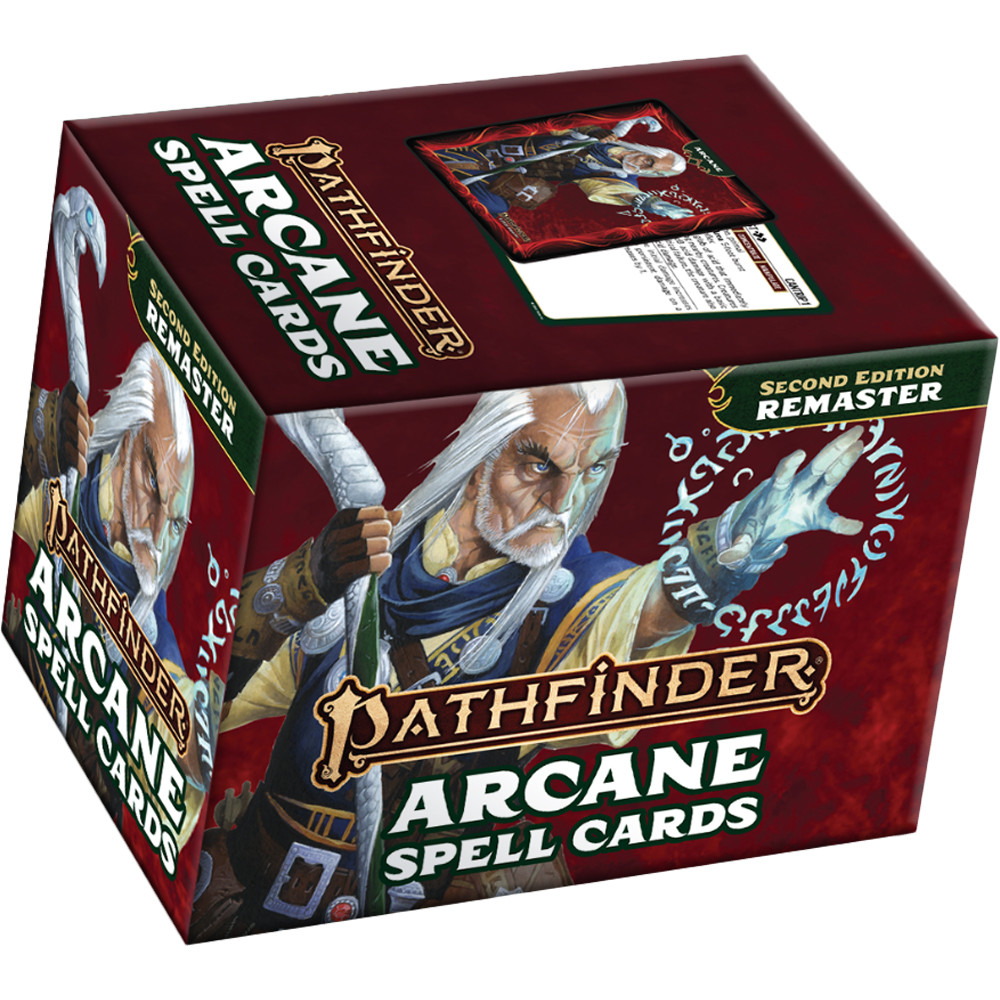 Pathfinder 2E RPG: Arcane Spell Cards, Remastered