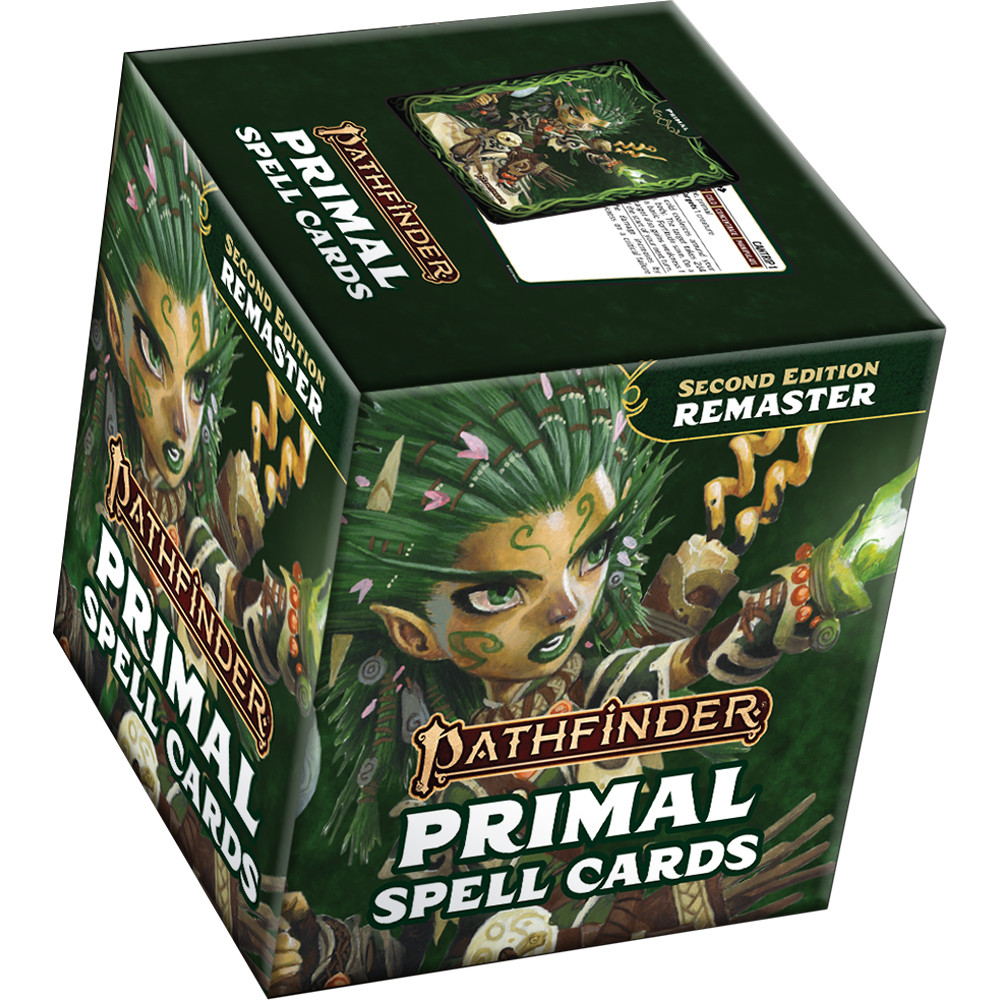 Pathfinder 2E RPG: Primal Spell Cards, Remastered