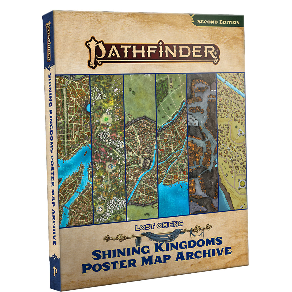 Pathfinder 2E RPG: Lost Omens - Shining Kingdoms Poster Map Archive (Preorder)