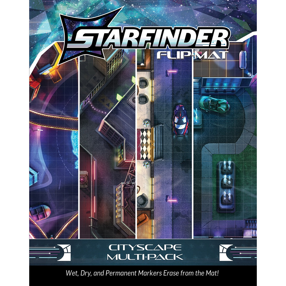Starfinder RPG: Flip-Mat- Cityscape Multi-Pack (Preorder)