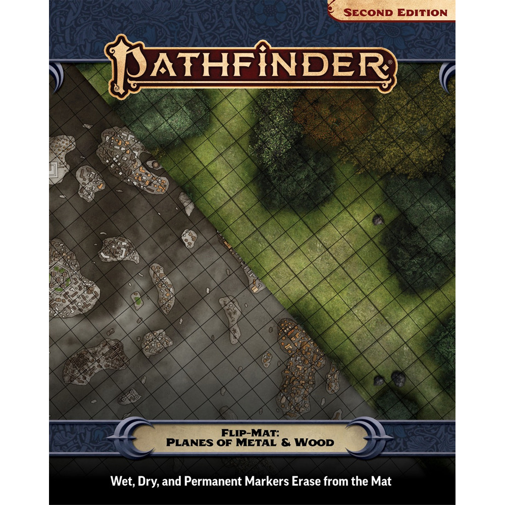 Pathfinder 2E RPG: Flip-Mat - Planes of Metal & Wood