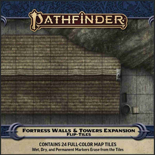 Pathfinder 2E RPG: Flip-Tiles - Fortress Walls & Towers Expansion