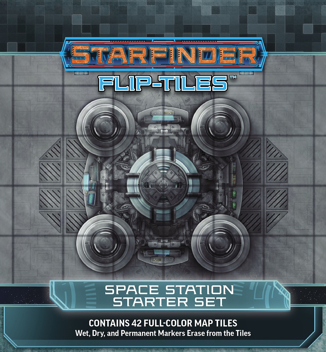 Starfinder Rpg Flip Tiles Space Station Starter Set Roleplaying Games Miniature Market