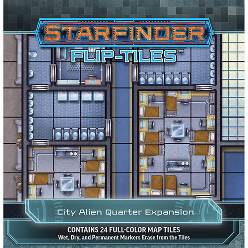 Starfinder Rpg Flip Tiles City Alien Quarter Expansion Roleplaying Games Miniature Market