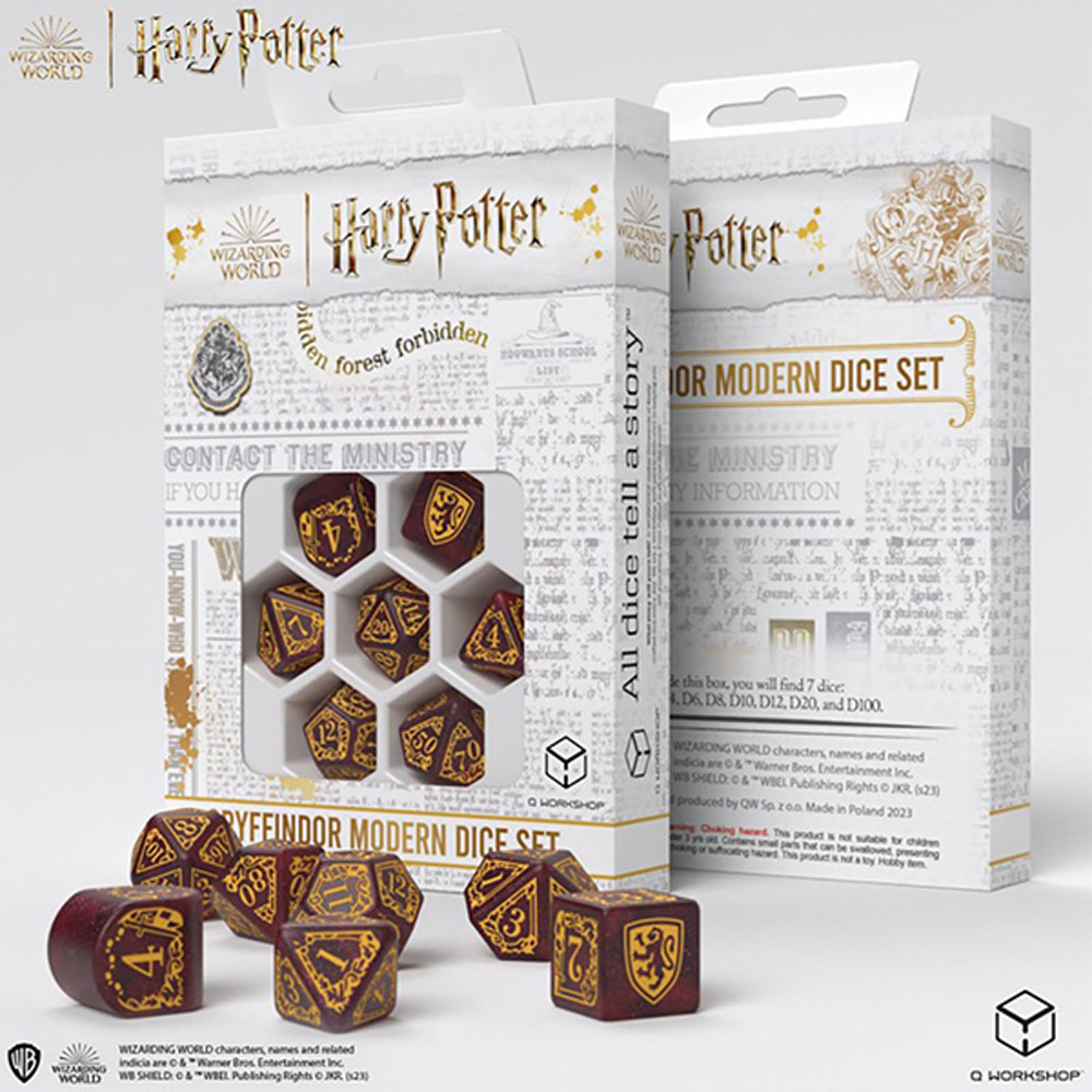 Harry Potter Dice: Gryffindor Red Set (7)