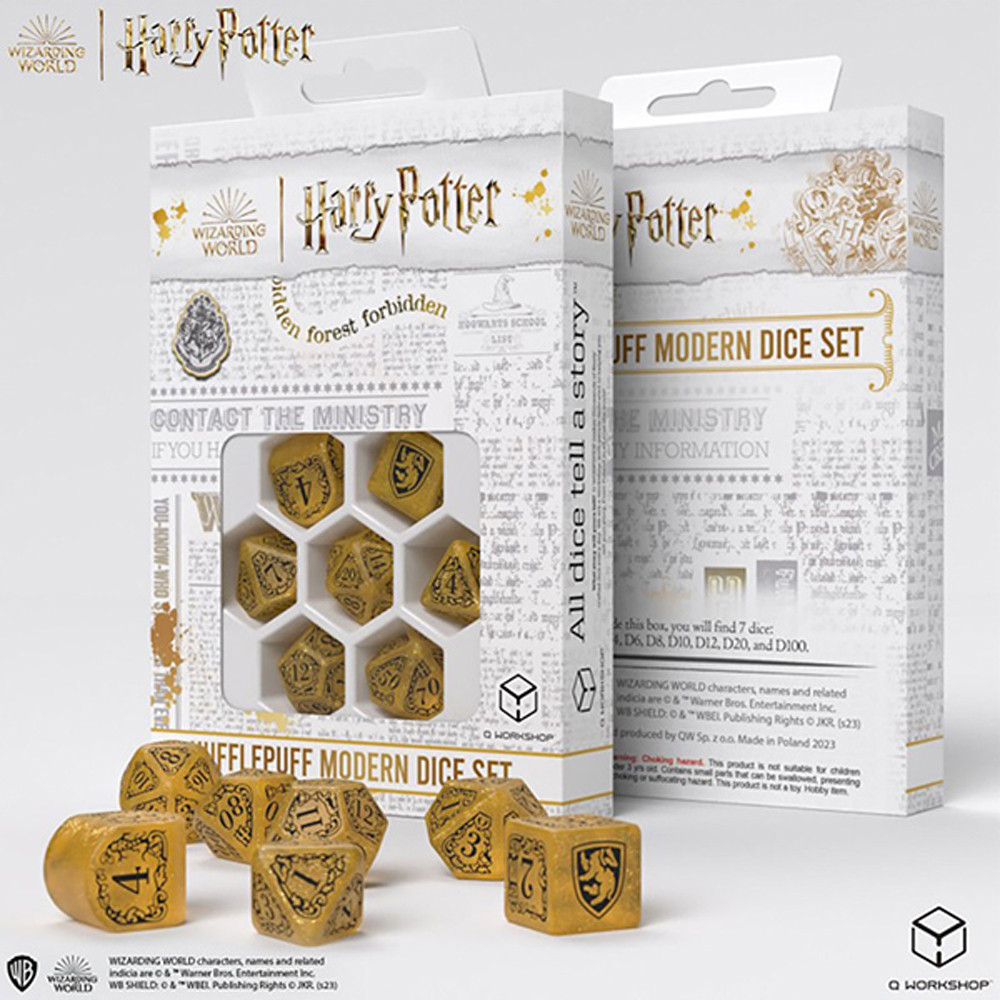 Harry Potter Dice: Hufflepuff Yellow Set (7)