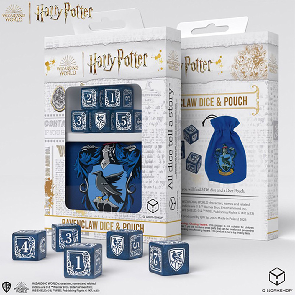 Harry Potter Dice: Ravenclaw Dice & Pouch D6 Set (5) (Preorder)