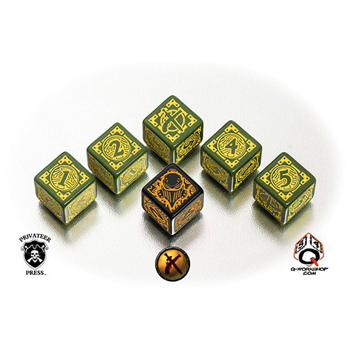Q-Workshop Warmachine Faction Dice Set - Mercenaries