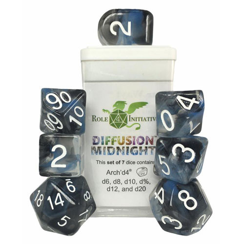 R4I Dice w/ Arch'd4: Diffusion - Midnight (7)