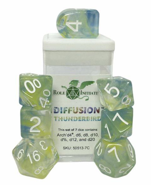 R4I Dice w/ Arch'd4: Diffusion - Thunderbird w/ White (7)