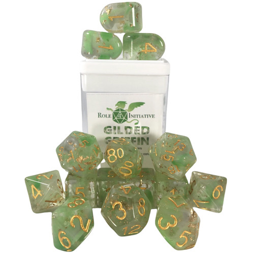 R4I Dice w/ Arch'd4: Diffusion - Gilded Griffin (15)