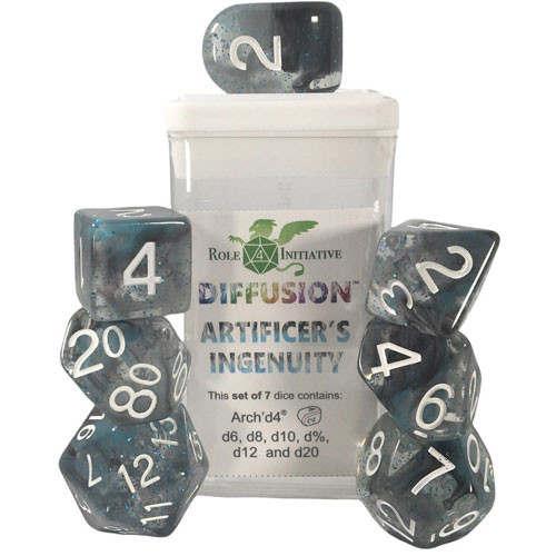 R4I Dice w/ Arch'd4: Diffusion - Artificer's Ingenuity w/ White (7)