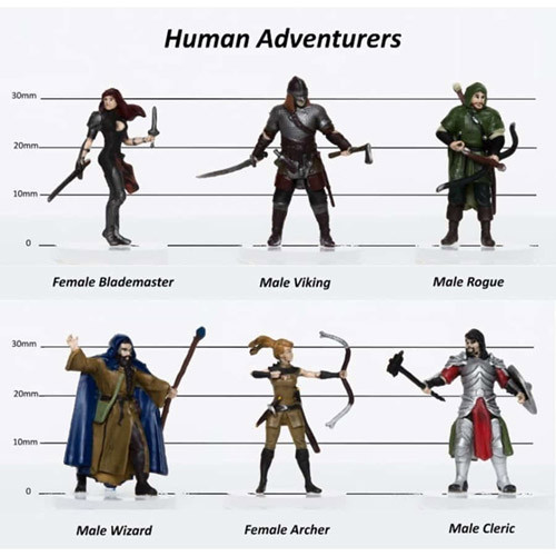 R4I Prepainted Miniatures: Characters of Adventure - Adventurers Set A