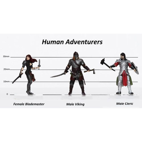 R4I Prepainted Miniatures: Characters of Adventure - Adventurers Set C