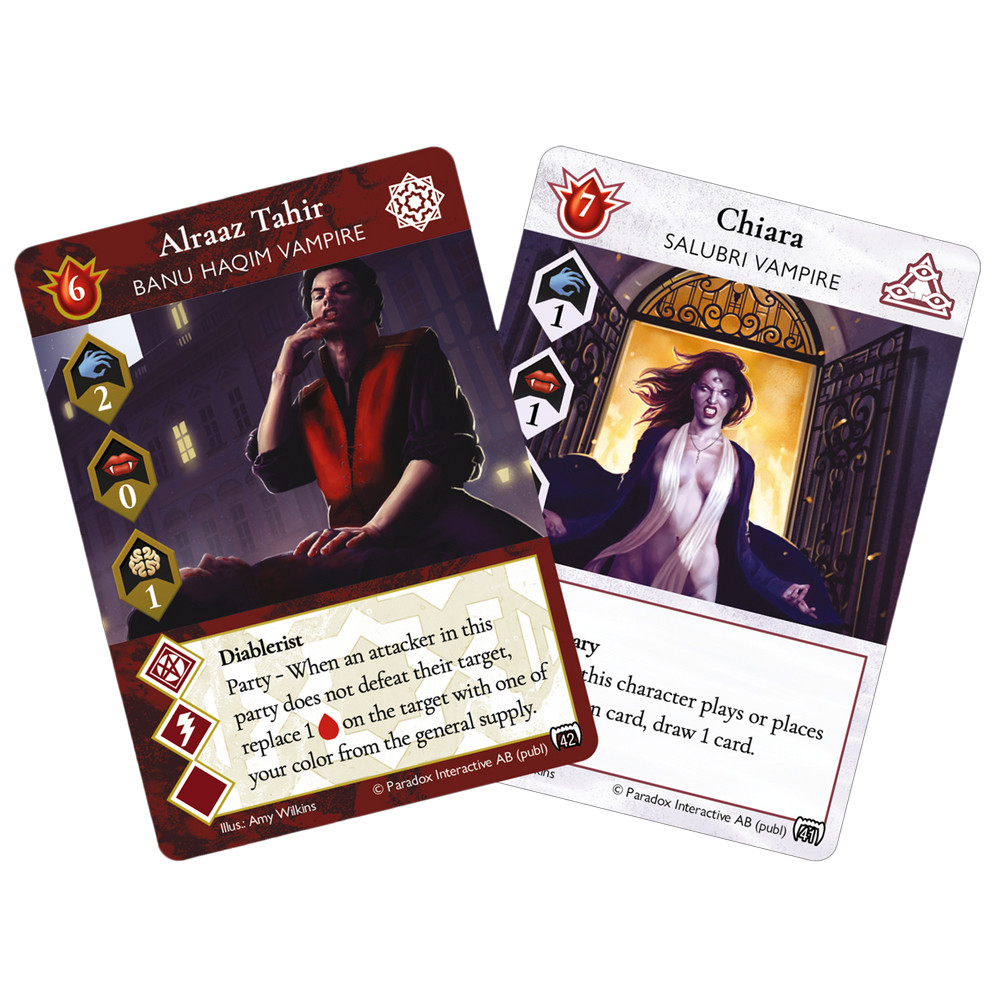 Vampire the Masquerade: Rivals ECG - Chiara & Alraaz Tahir Promo Pack (Preorder)