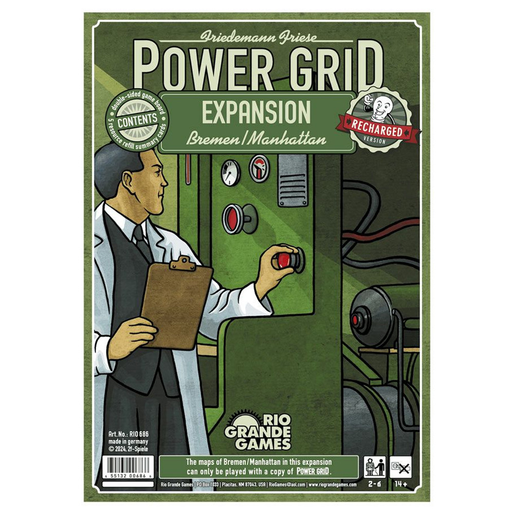 Power Grid Recharged: Bremen/Manhattan Expansion (Preorder)