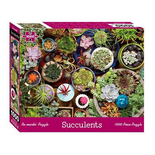 1000-Piece Puzzle: Succulents