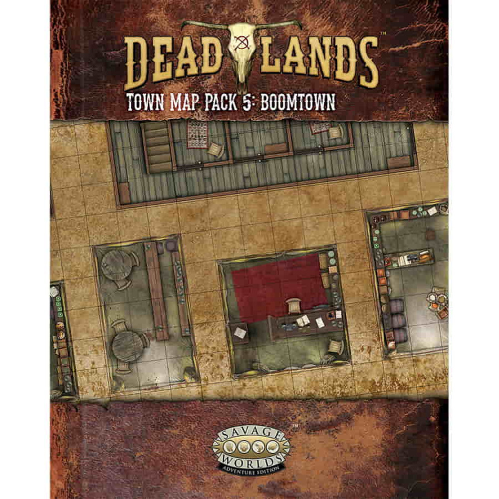 Savage Worlds RPG: Deadlands - The Weird West Map Pack 5: Boomtown