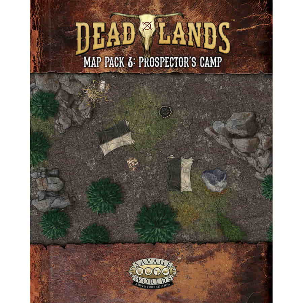 Savage Worlds Rpg Deadlands The Weird West Map Prospectors Camp Roleplaying Games 1454