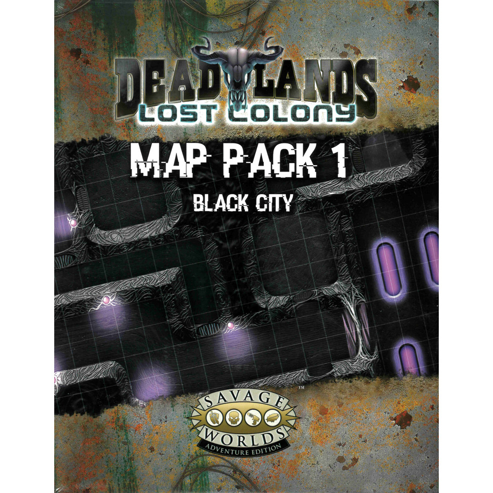 Savage Worlds RPG: Deadlands Lost Colony: Map Pack 1 - Black City