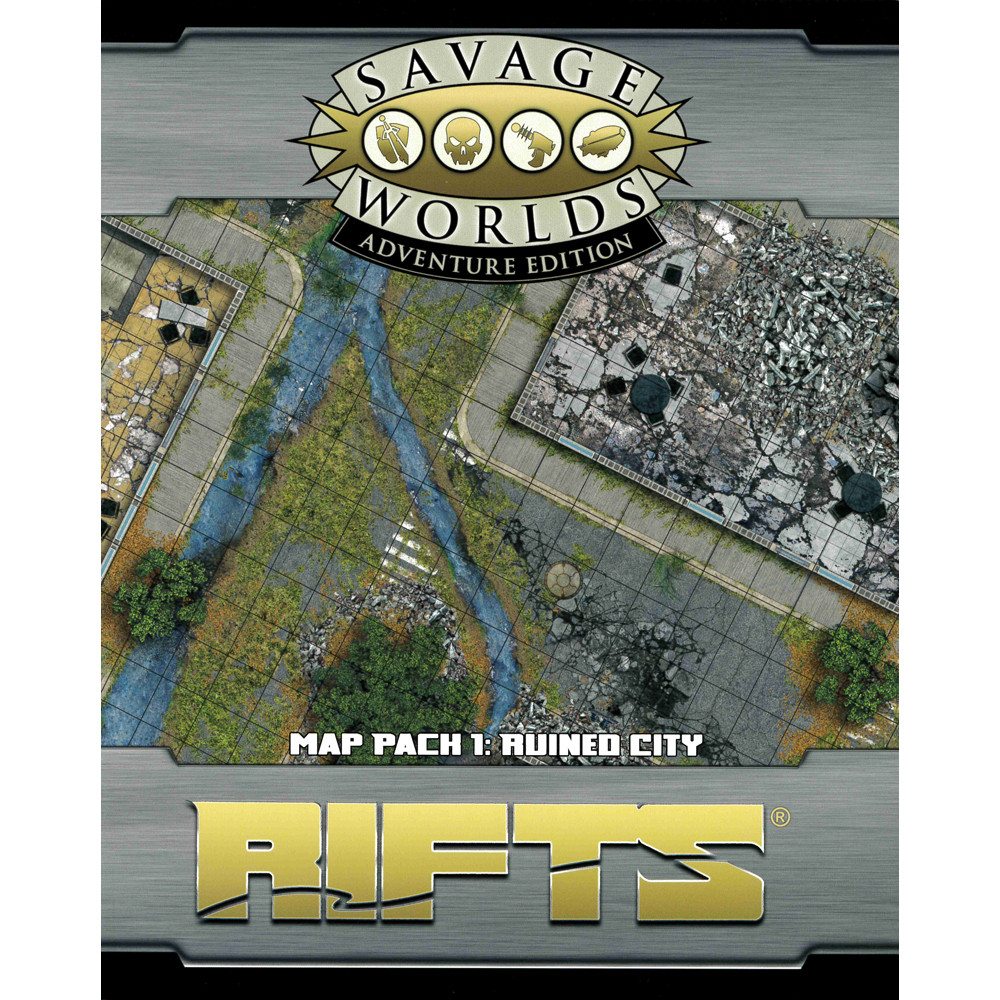 Rifts for Savage Worlds RPG: Map Pack 1 Ruined City