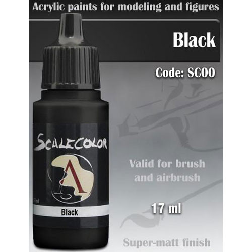 Scale Color Paint: Black (17ml)