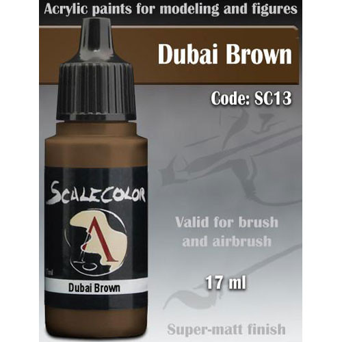 Scale Color Paint: Dubai Brown (17ml)