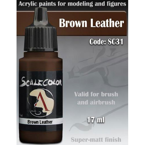 Scale Color Paint: Brown Leather (17ml)