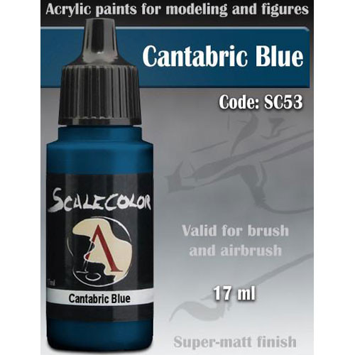 Scale Color Paint: Cantabric Blue (17ml)