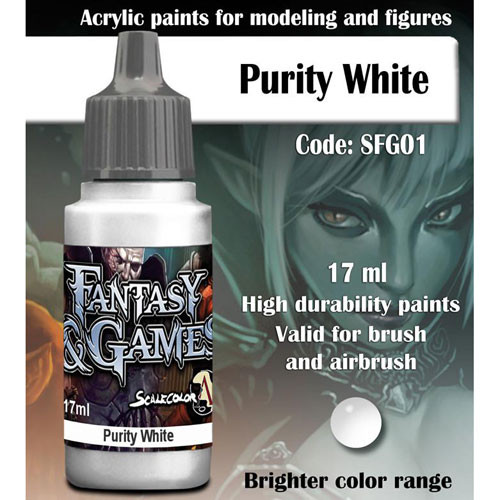 Fantasy & Games Paint: Purity White (17ml)