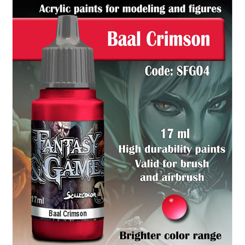 Fantasy & Games Paint: Baal Crimson (17ml)