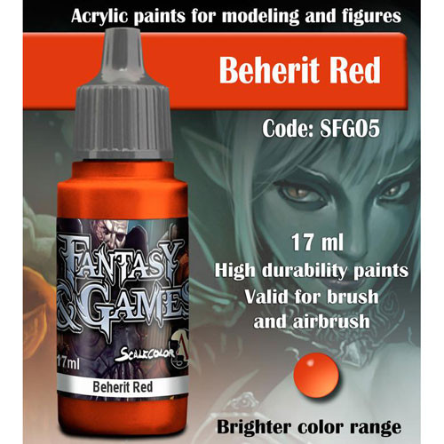 Fantasy & Games Paint: Beherit Red (17ml)