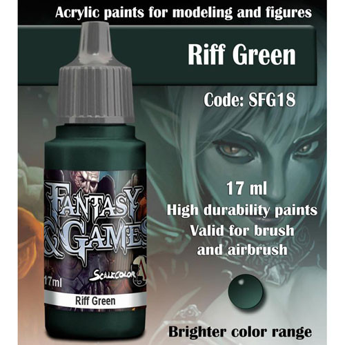 Fantasy & Games Paint: Riff Green (17ml)