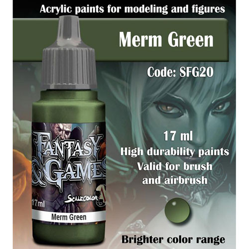 Fantasy & Games Paint: Merm Green (17ml)