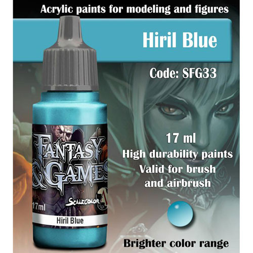 Fantasy & Games Paint: Hiril Blue (17ml)