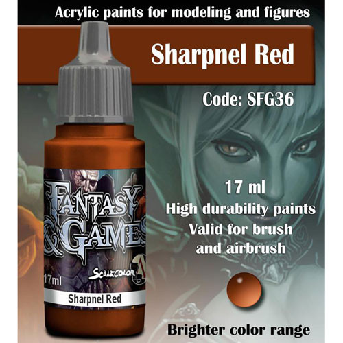 Fantasy & Games Paint: Sharpnel Red (17ml)