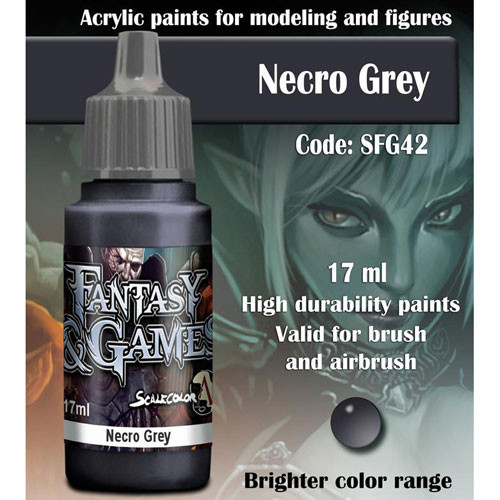 Fantasy & Games Paint: Necro Grey (17ml)