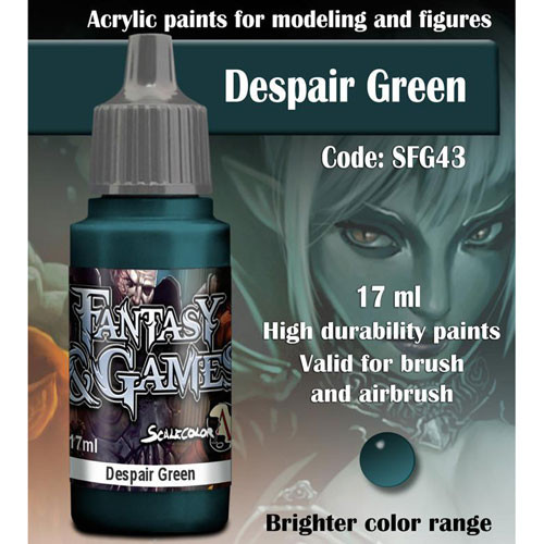 Fantasy & Games Paint: Despair Green (17ml)