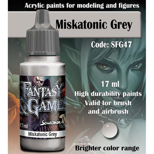 Fantasy & Games Paint: Miskatonic Grey (17ml)