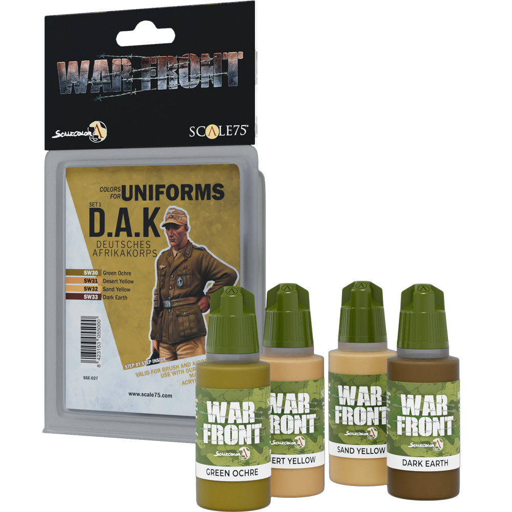 War Front Paint Set: Colors for Uniforms - D.A.K.