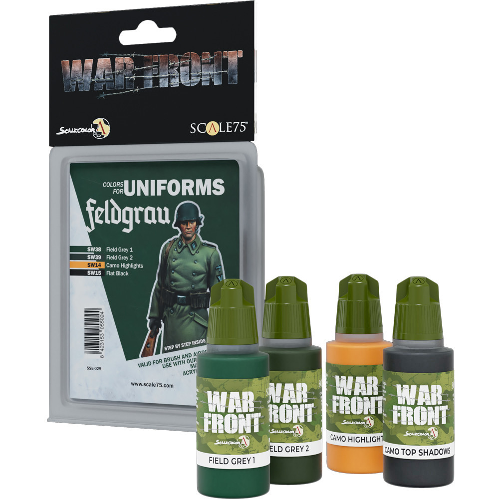 War Front Paint Set: Colors for Uniforms - Feldgrau