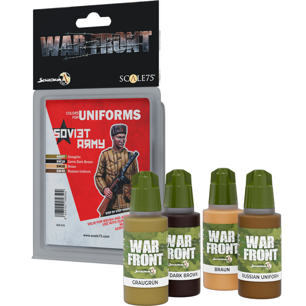 War Front Paint Set: Colors for Uniforms - Soviet Army