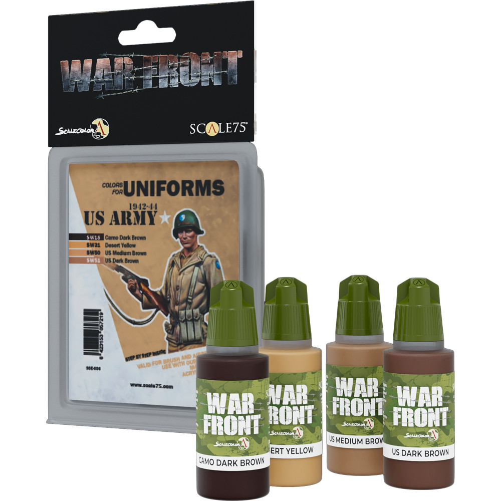 War Front Paint Set: Colors for Uniforms - US Army 1942-44