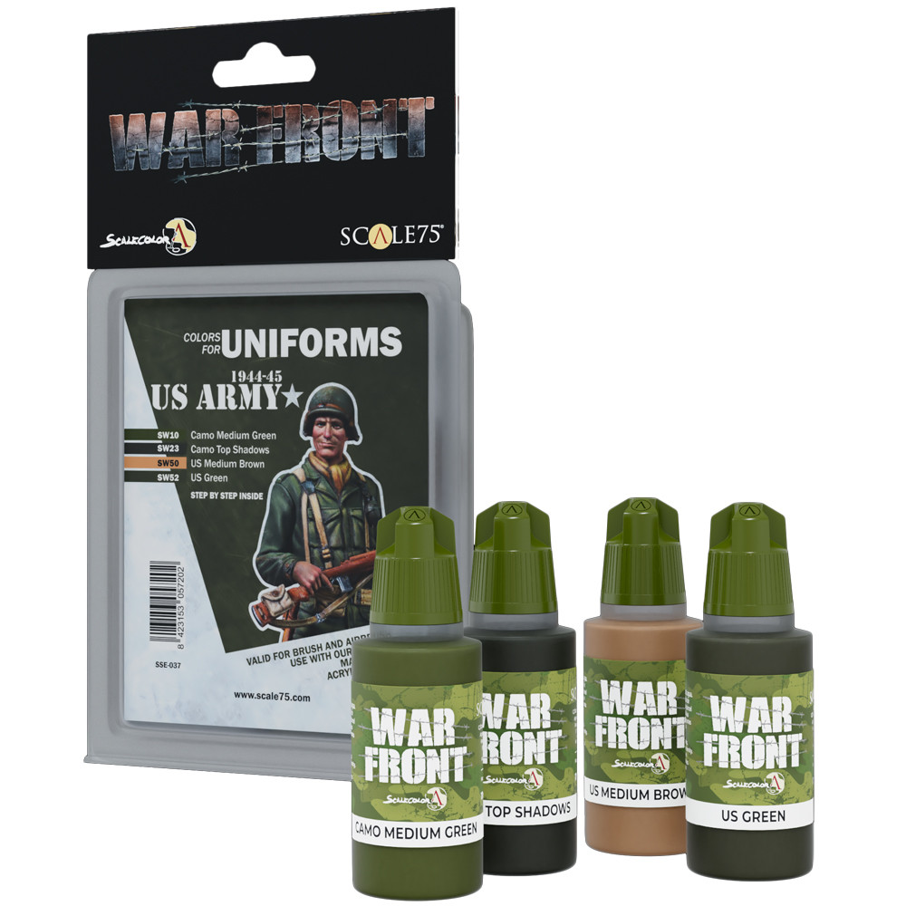 War Front Paint Set: Colors for Uniforms - US Army 1944-45