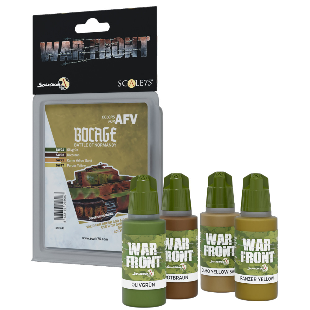 War Front Paint Set: Colors for AFV - Bocage (Battle of Normandy)