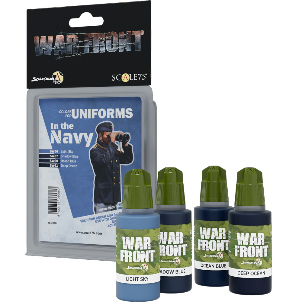 War Front Paint Set: Colors for Uniforms - In the Navy