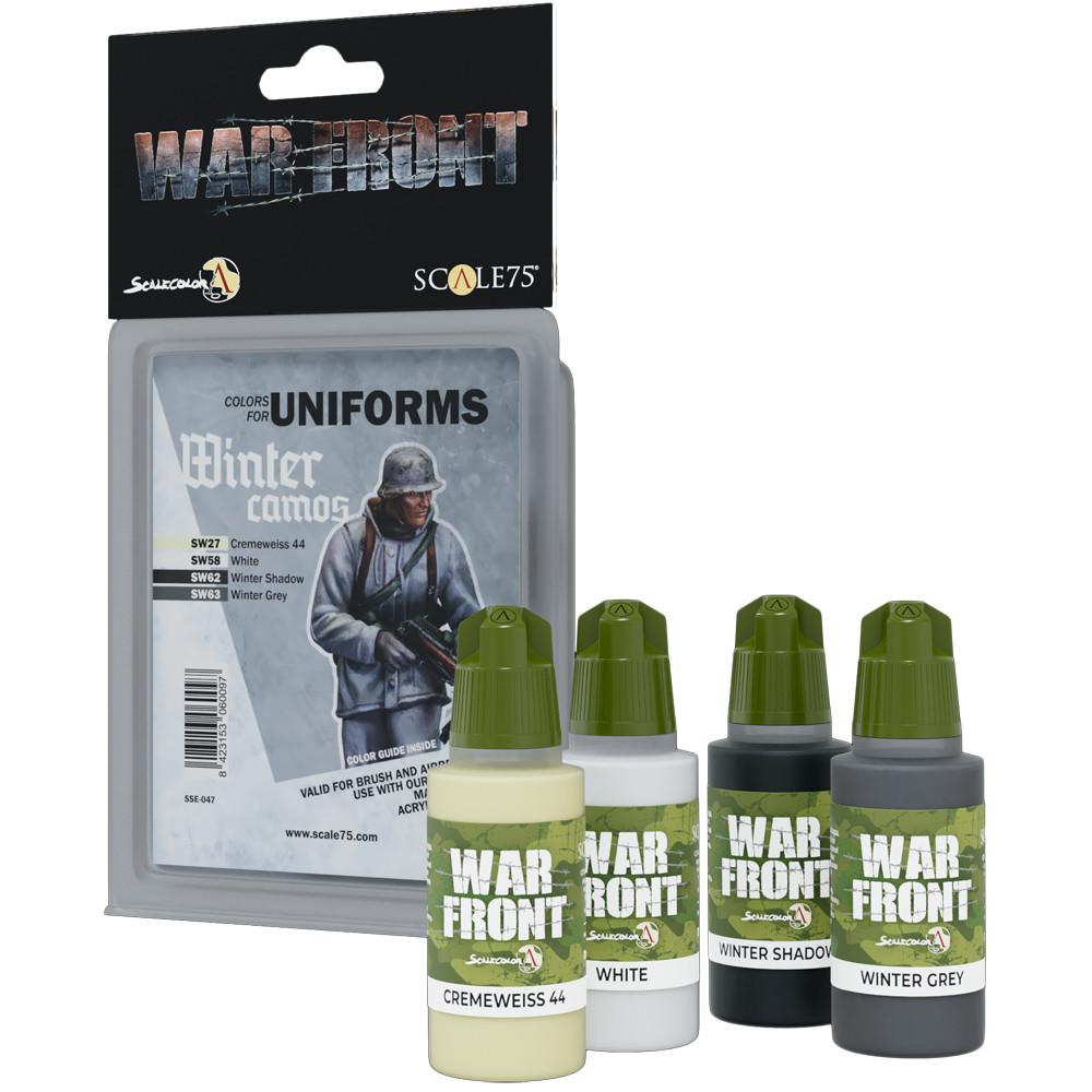 War Front Paint Set: Colors for Uniforms - Winter Camo