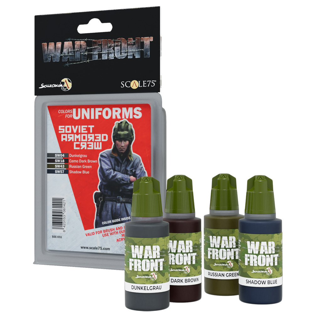 War Front Paint Set: Colors for Uniforms - Soviet Armored Crew