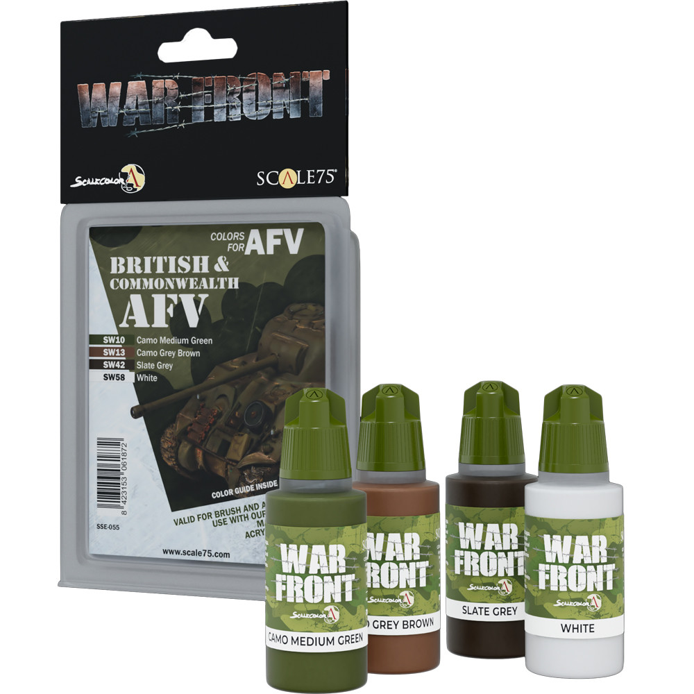 War Front Paint Set: Colors for AFV - British & Commonwealth