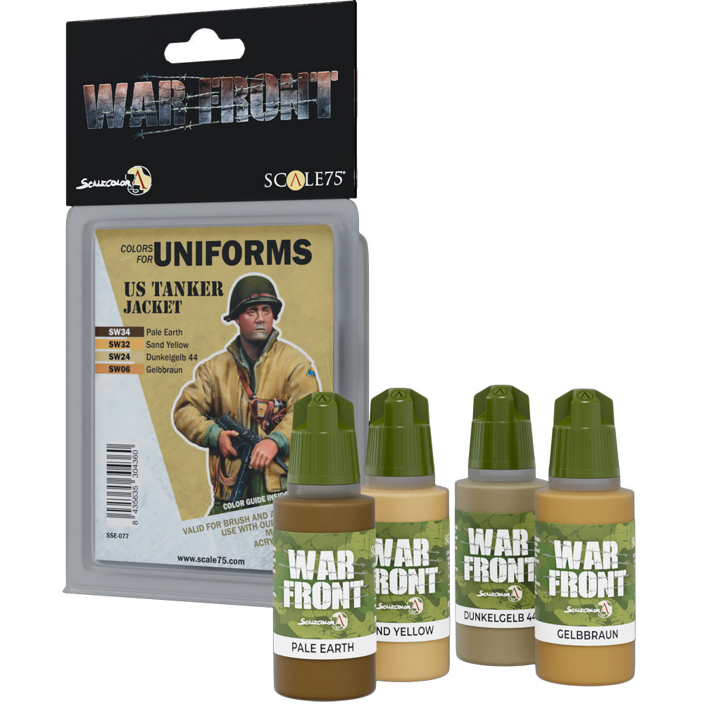 War Front Paint Set: Colors for Uniforms - US Tanker Jacket